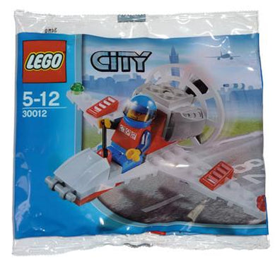 LEGO Set-Mini Airplane (Polybag)-Town / City / Airport-30012-1-Creative Brick Builders